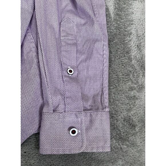 Buttercloth Regular Fit Long Sleeve Button Down Shirt Men's Size Medium Purple - Picture 4 of 11